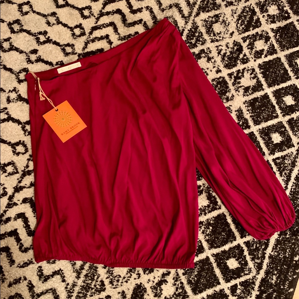 RAMY BROOK ONE SHOULDER BLOUSE